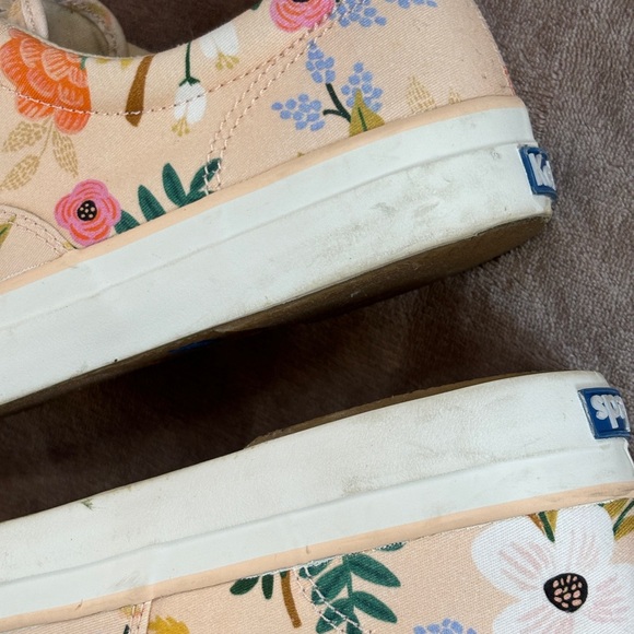 Keds x Rifle Paper Co Peach Floral Lace Up Sneakers Size 9 from Anthropologie - Picture 12 of 15